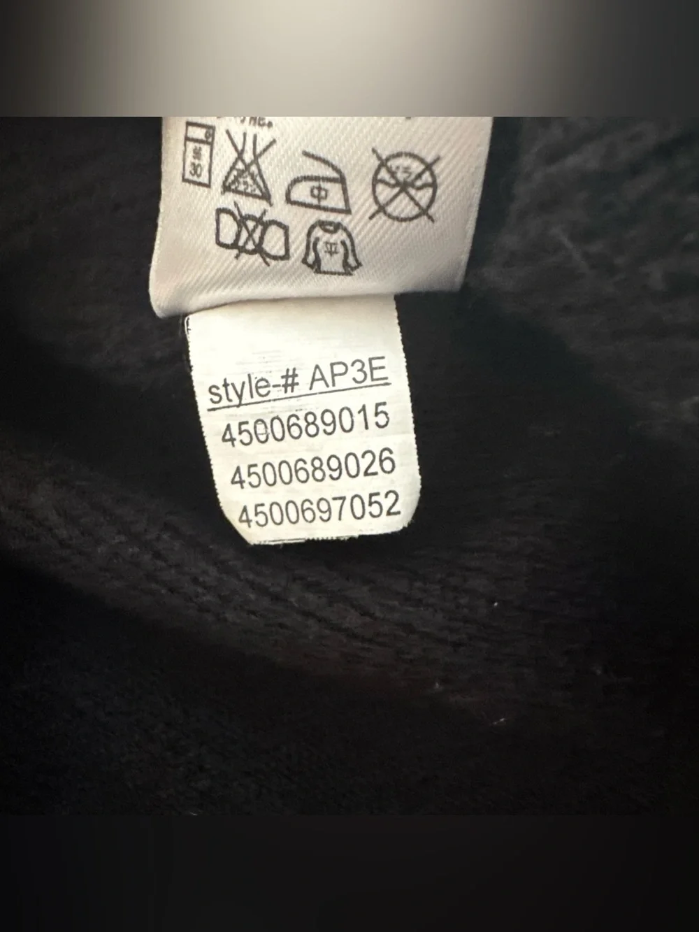 THE NORTH FACE Black Pullover Sweater Mens M Wool Blend Outside Seams Shirt AP3E